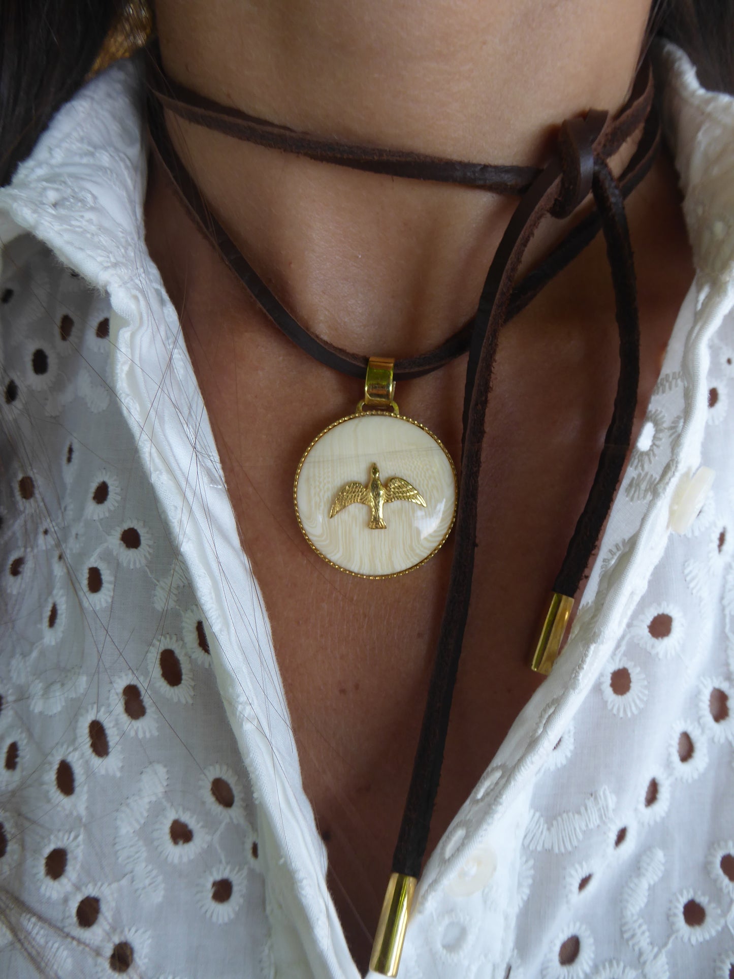 Ivory Holy Spirit Pendant