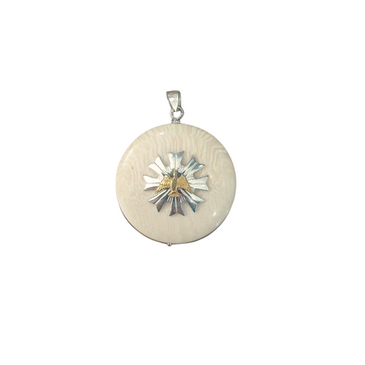 Maman Etched Holy Spirit Pendant