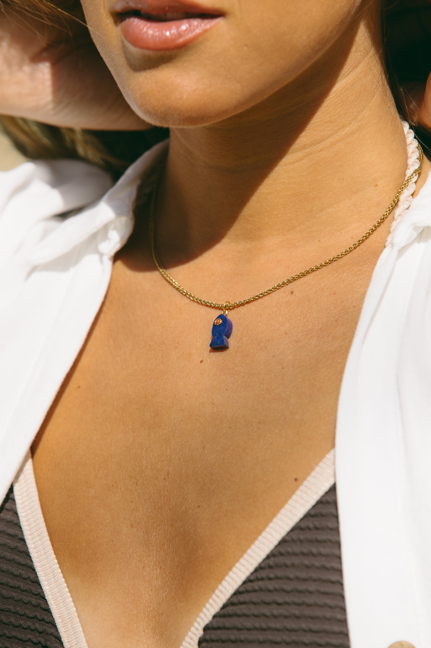 Little Blue Fish  Charm
