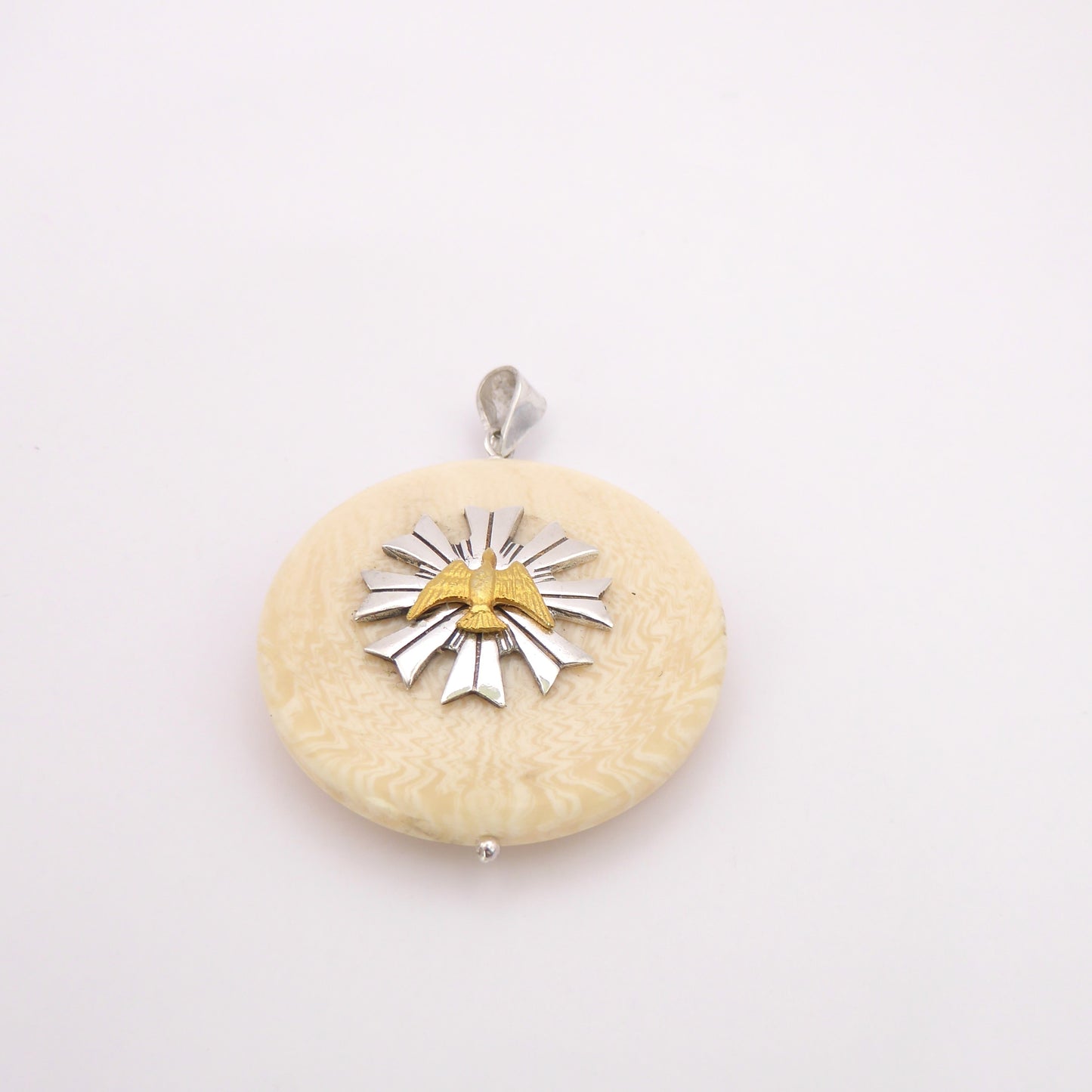 Ivory Radiant Holy Spirit Pendant