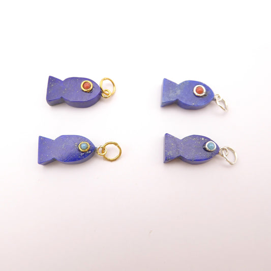Little Blue Fish  Charm