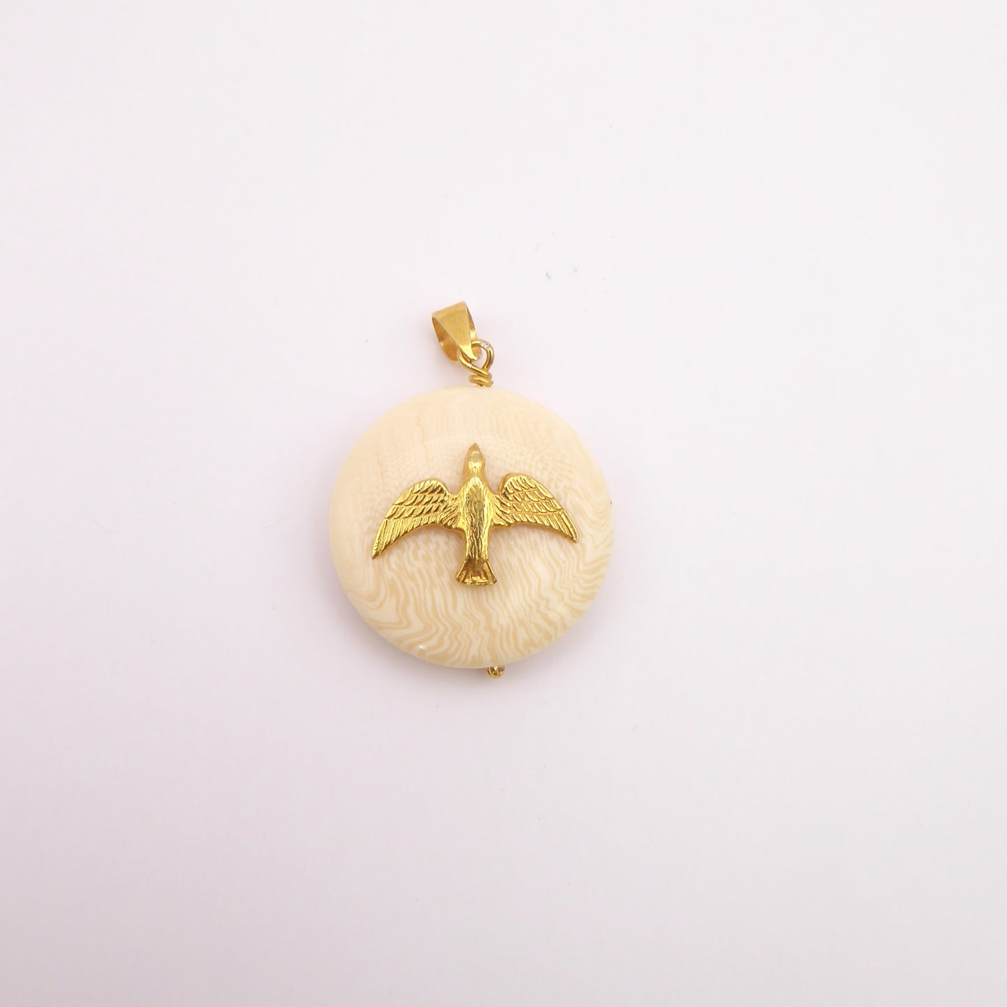 Mini Ivory Holy Spirit Pendant
