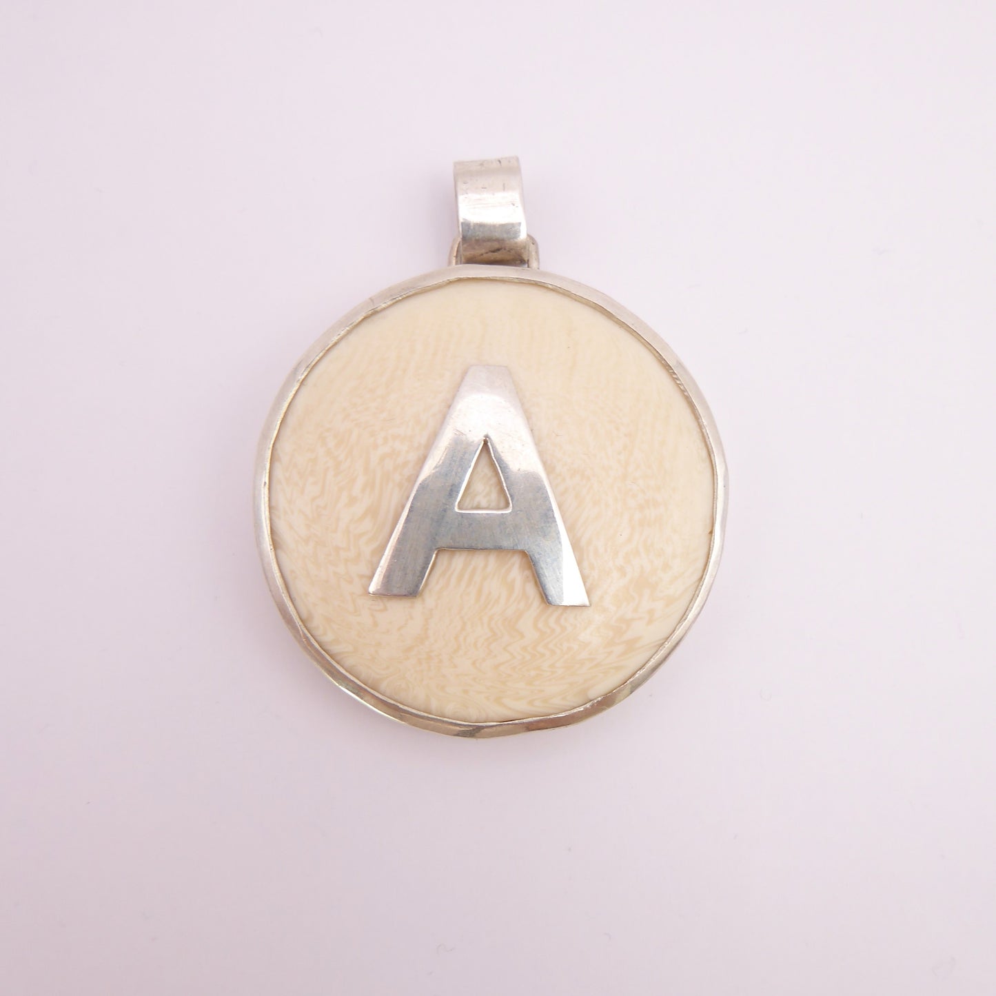 Ivory Initial Pendant