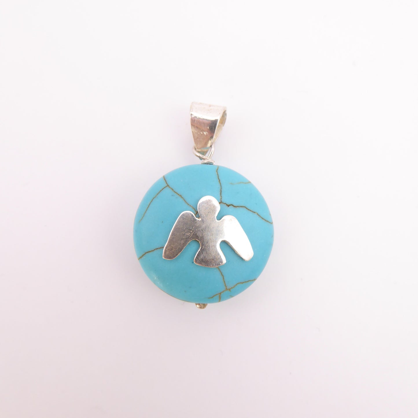 Mini Turquoise Holy Spirit Pendant