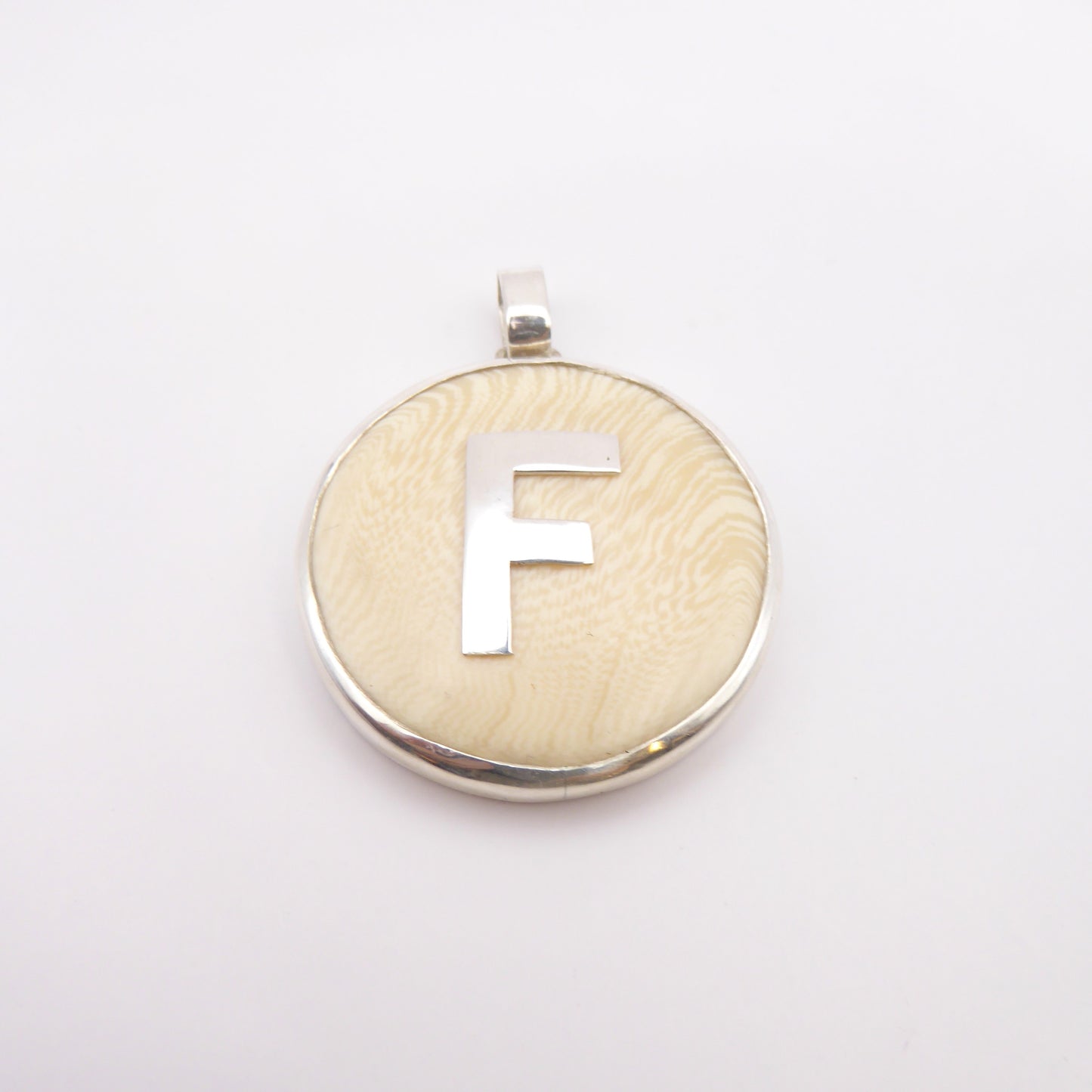Ivory Initial Pendant